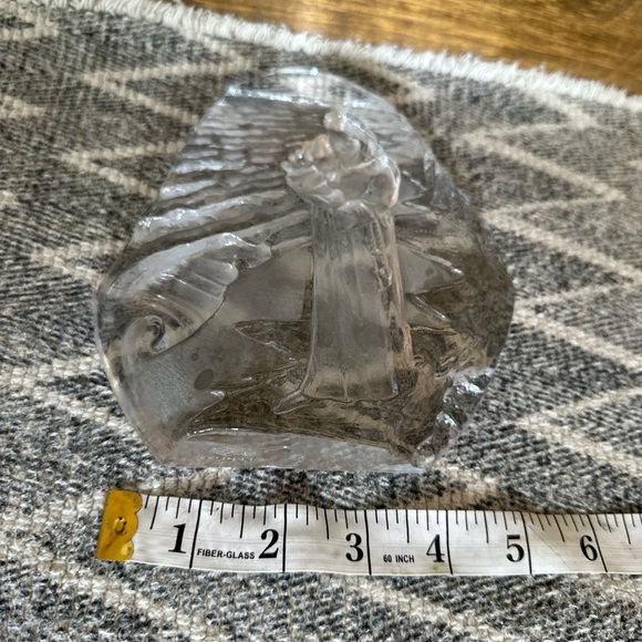 RARE Lenox Handcrafted Christian Religious “Footprints in Crystal, Inspirational - Picture 9 of 12